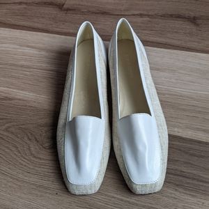 Enzo Angiolini canvas & leather flats
